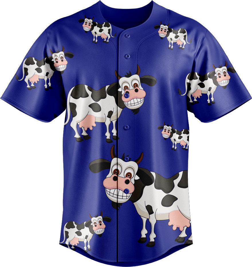 Fussy Cow Baseball Jerseys - fungear.com.au