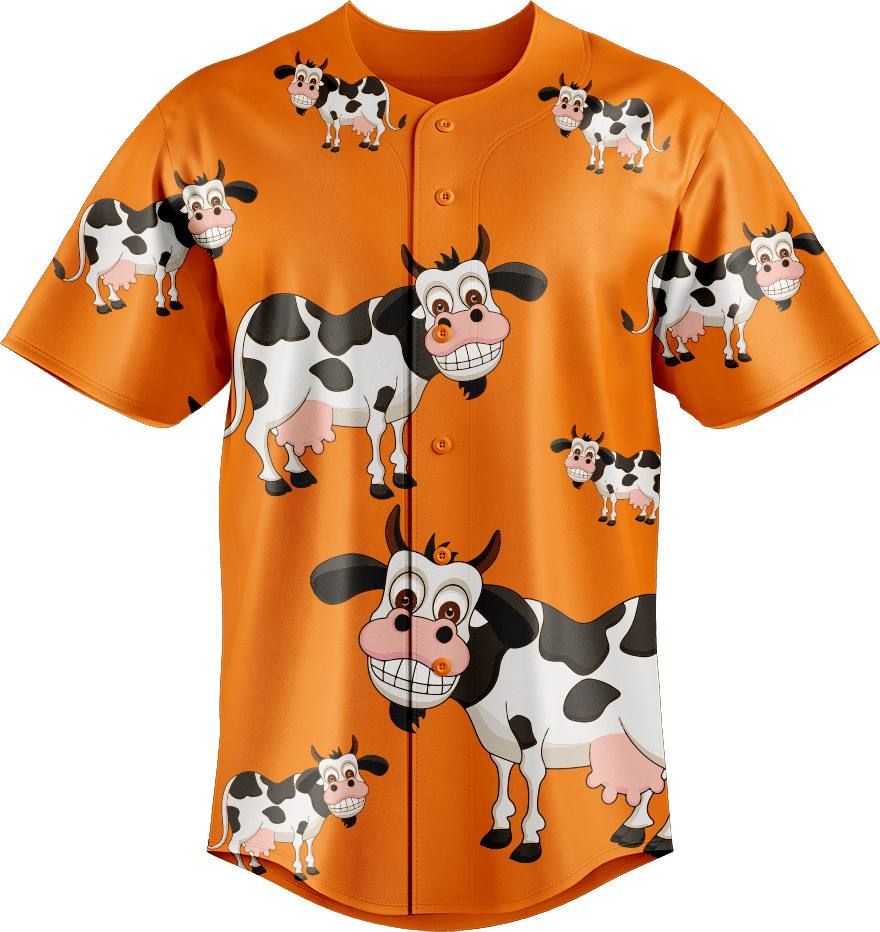 Fussy Cow Baseball Jerseys - fungear.com.au