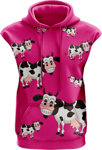 Fussy Cow Full Zip Sleeveless Hoodie Jackets 2