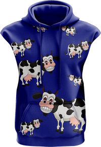 Fussy Cow Full Zip Sleeveless Hoodie Jackets 4