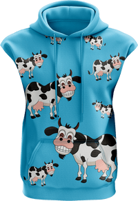 Fussy Cow Full Zip Sleeveless Hoodie Jackets 1