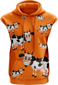 Fussy Cow Full Zip Sleeveless Hoodie Jackets 3