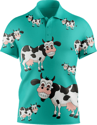 Fussy Cow Men's Short Sleeve Polo 5