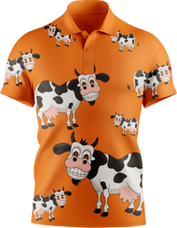 Fussy Cow Men's Short Sleeve Polo 3