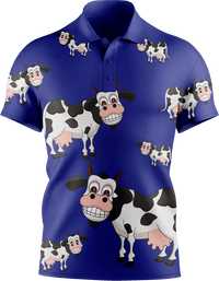 Fussy Cow Men's Short Sleeve Polo 2