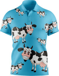 Fussy Cow Men's Short Sleeve Polo 1