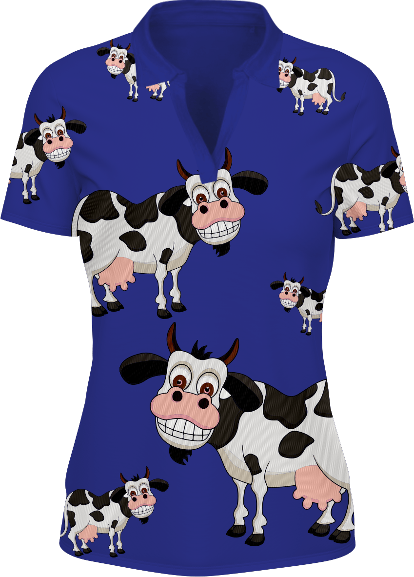 Fussy Cow Women's Polo - fungear.com.au