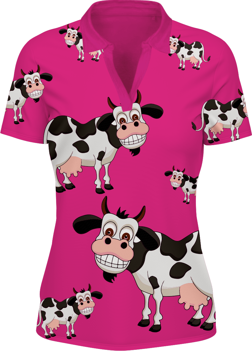 Fussy Cow Women's Polo - fungear.com.au