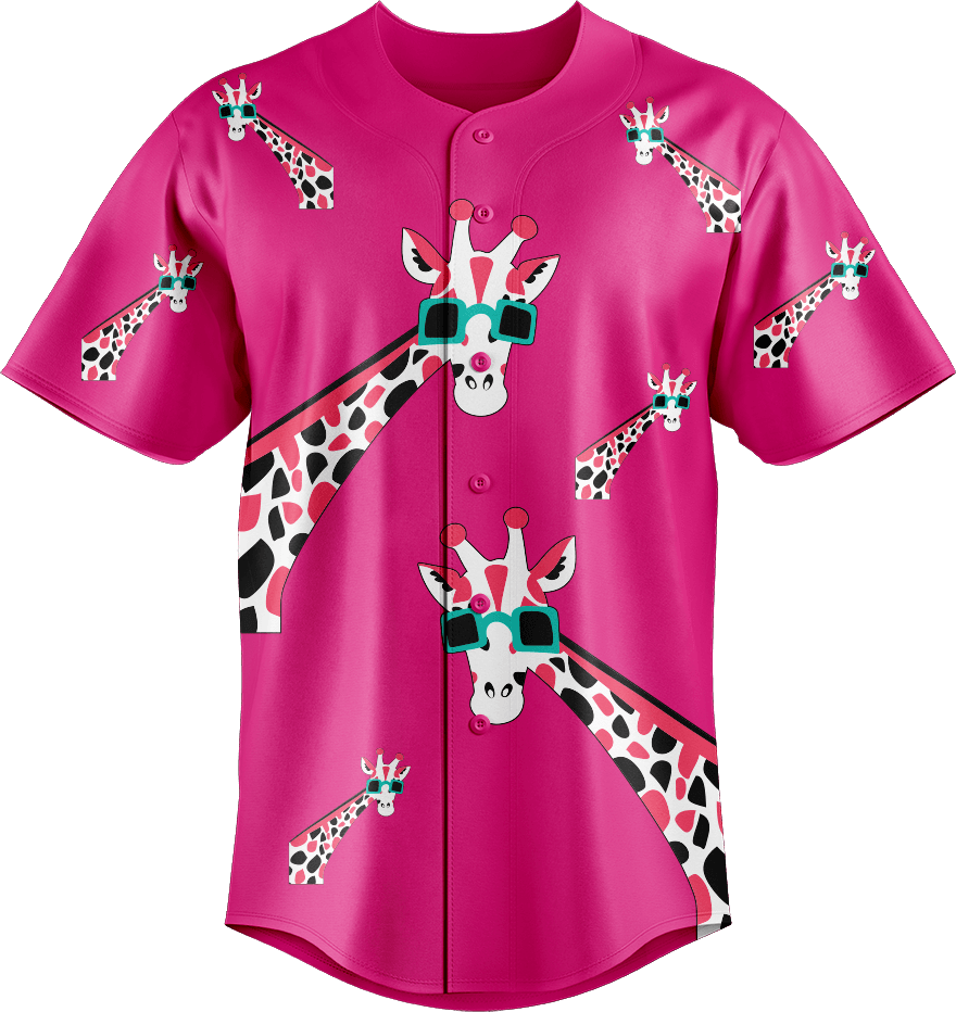 Gigi Giraffe Baseball Jerseys - fungear.com.au