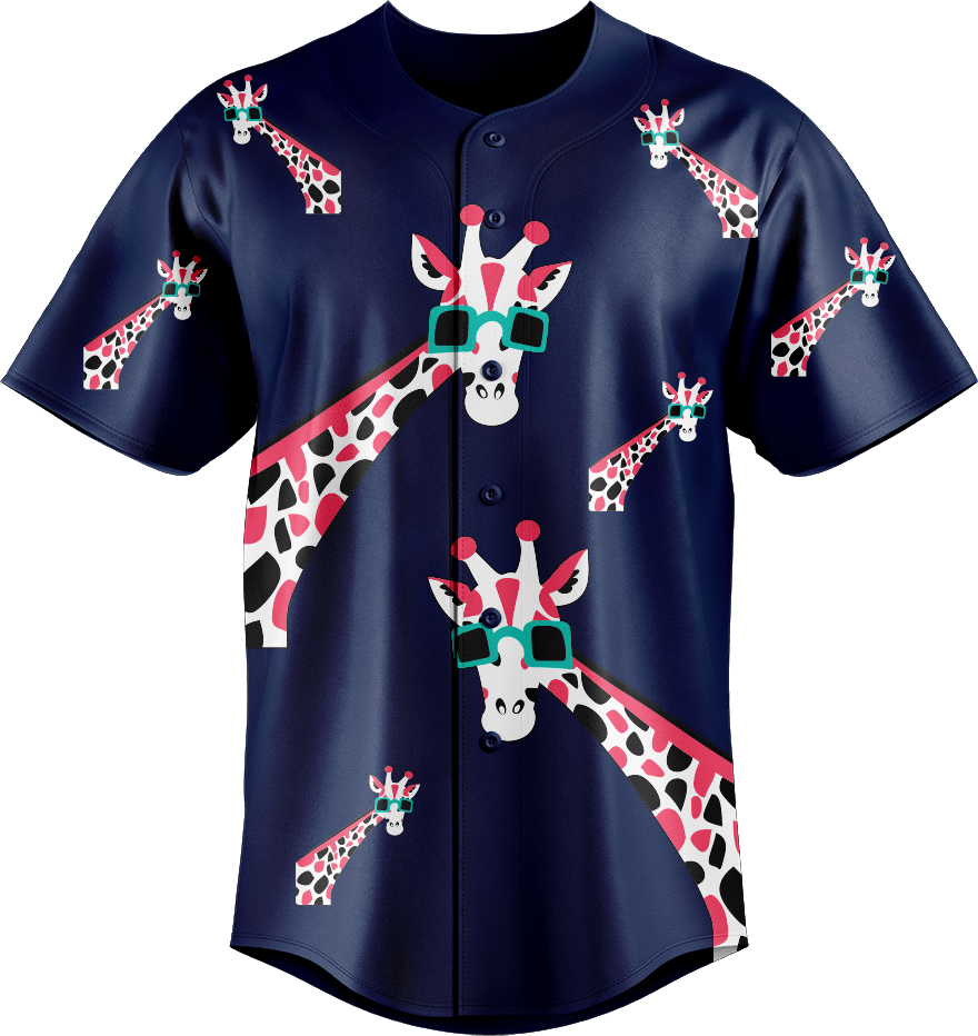 Gigi Giraffe Baseball Jerseys - fungear.com.au