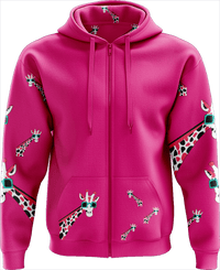 Gigi Giraffe Full Zip Hoodies Jacket 1