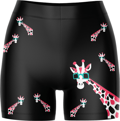 Gigi Giraffe Ladies Gym Shorts - fungear.com.au