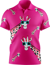 Gigi Giraffe Men's Short Sleeve Polo 1