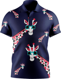 Gigi Giraffe Men's Short Sleeve Polo 4