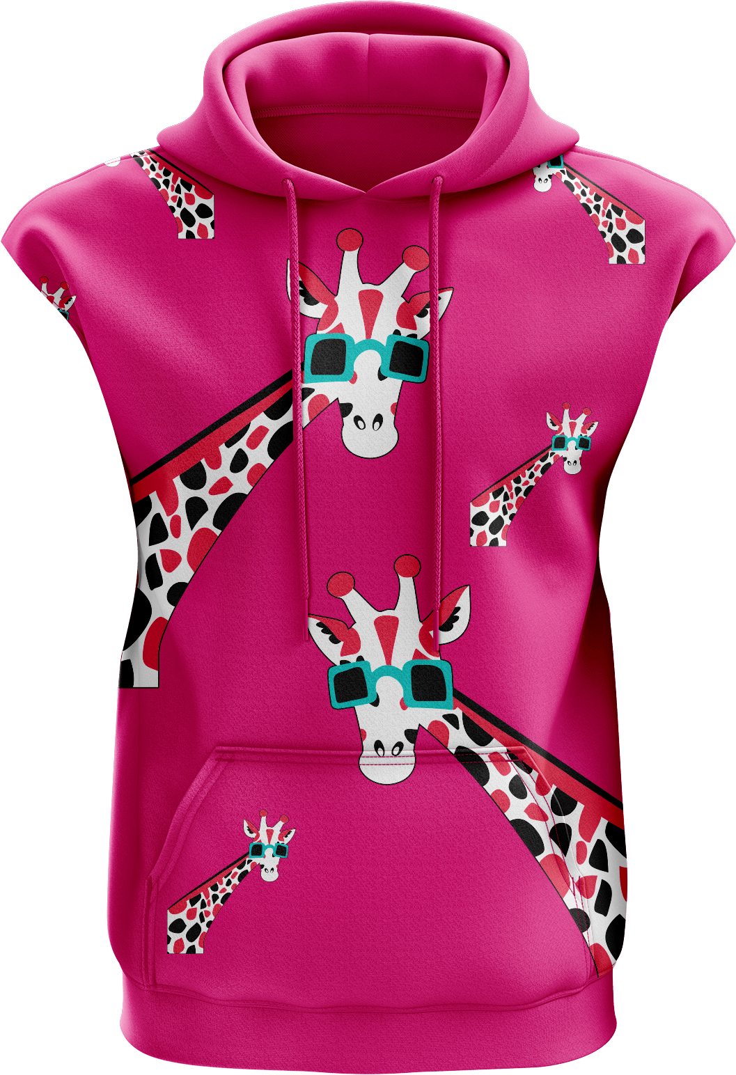 Gigi Giraffe Sleeveless Hoodie