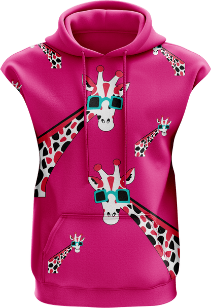 Gigi Giraffe Sleeveless Hoodie - fungear.com.au