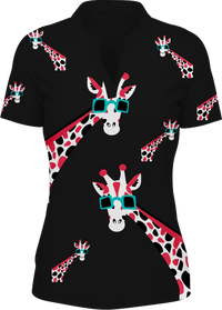 Gigi Giraffe Women's Polo 1