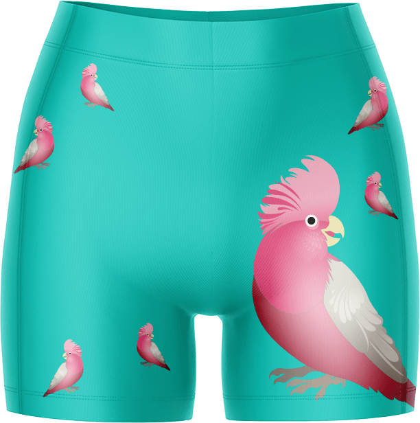 Glama Galah Ladies Gym Shorts - fungear.com.au