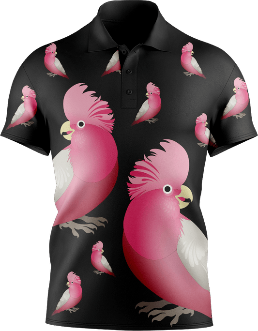 Glama Galah Men's Short Sleeve Polo - fungear.com.au