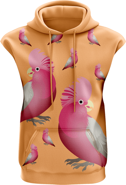 Glama Galah Sleeveless Hoodie - fungear.com.au