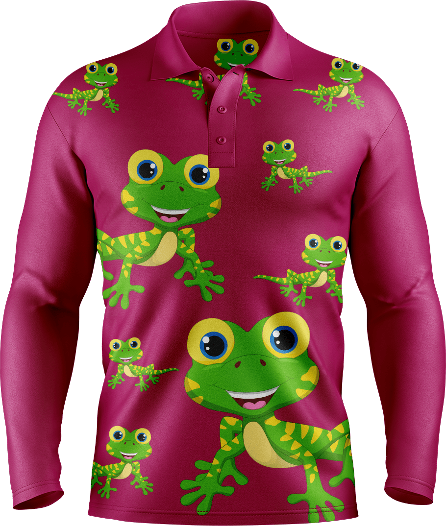 Gordon Gecko Men's Long Sleeve Polo