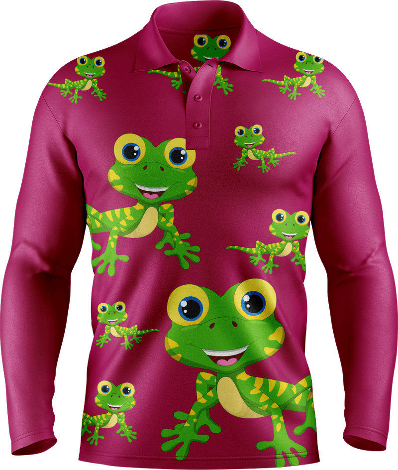 Gordon Gecko Men's Long Sleeve Polo