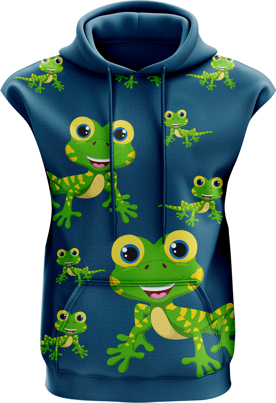 Gordon Gecko Sleeveless Hoodie - fungear.com.au