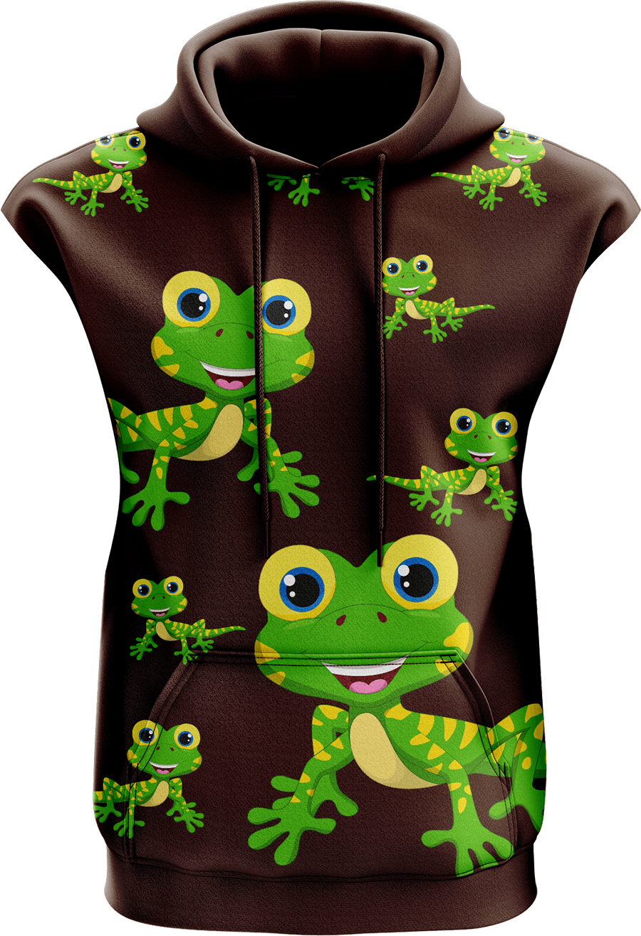 Gordon Gecko Sleeveless Hoodie - fungear.com.au