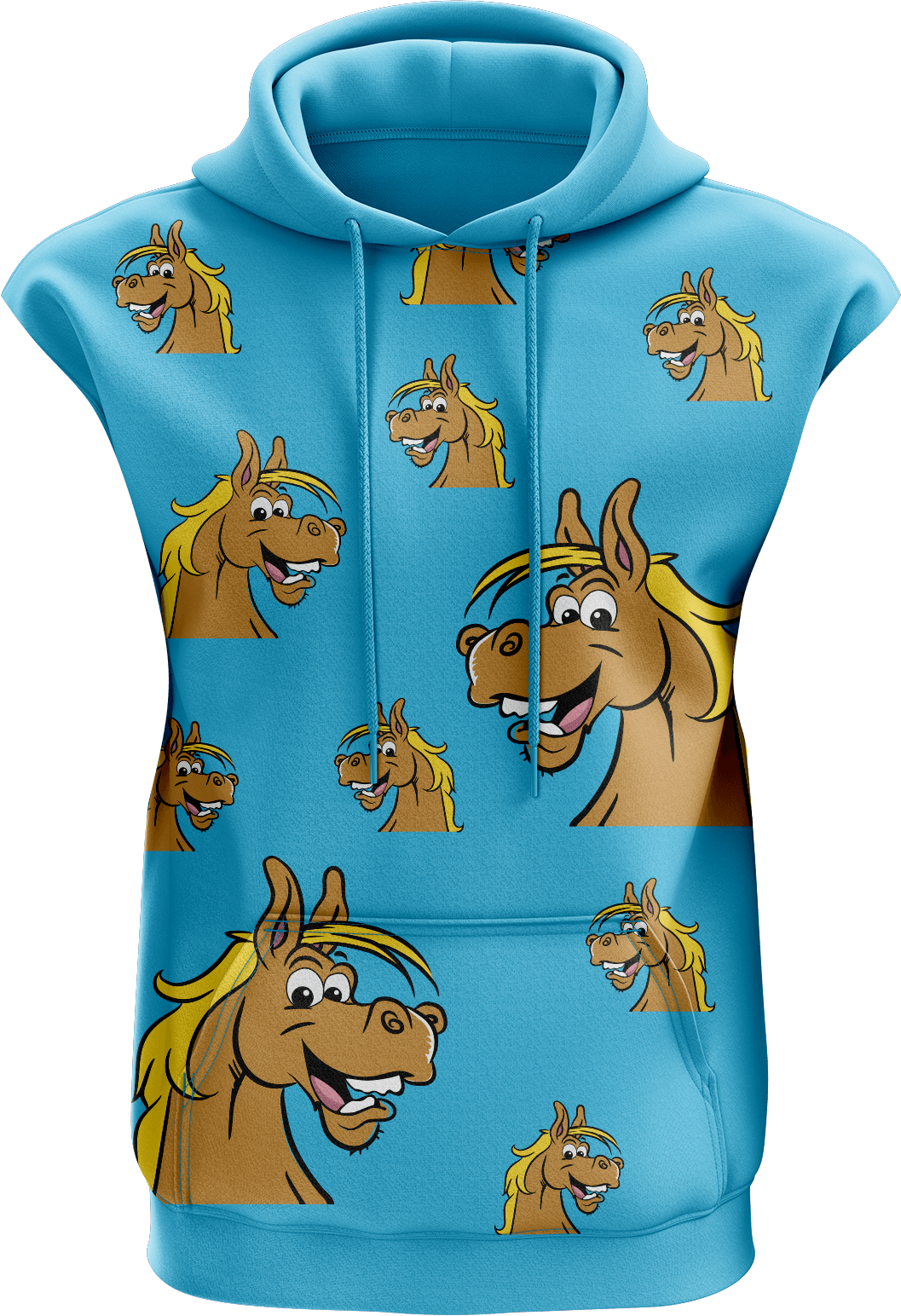 Hero Horse Full Zip Sleeveless Hoodie Jackets - fungear.com.au