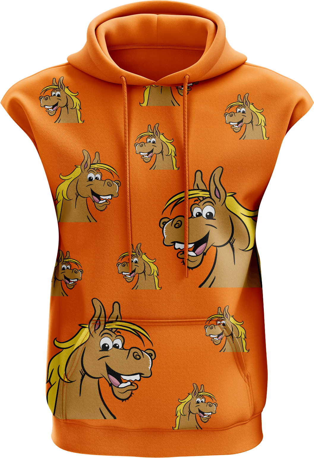 Hero Horse Full Zip Sleeveless Hoodie Jackets - fungear.com.au