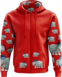 Hungry Hippo Full Zip Hoodies Jacket 6