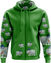 Hungry Hippo Full Zip Hoodies Jacket 5