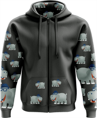 Hungry Hippo Full Zip Hoodies Jacket 8