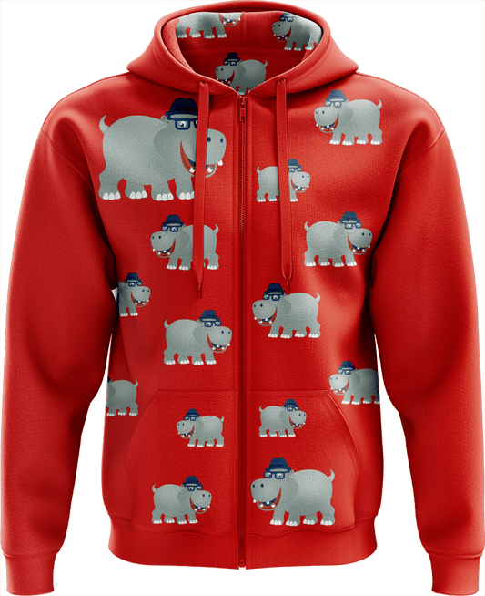 Hungry Hippo Full Zip Hoodies Jacket - fungear.com.au