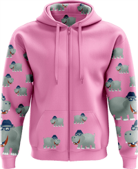 Hungry Hippo Full Zip Hoodies Jacket 7