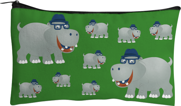 Hungry Hippo Jumbo Pencil Case