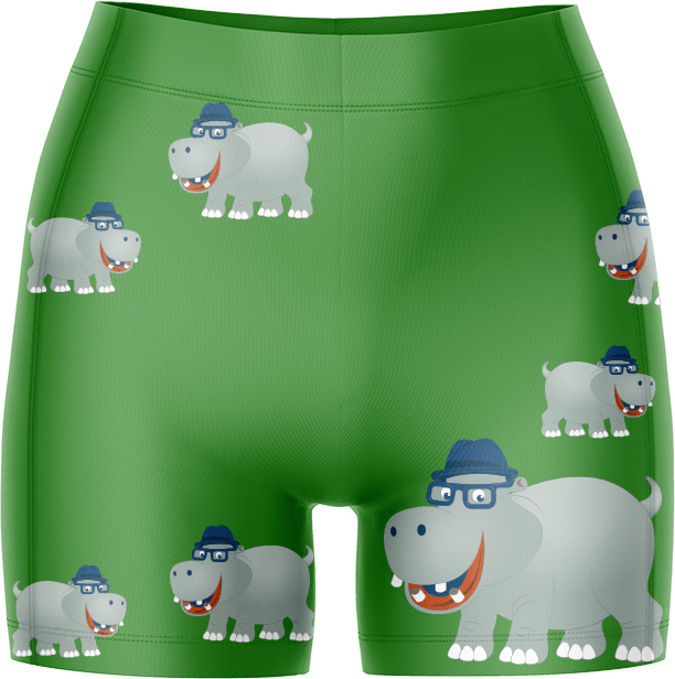 Hungry Hippo Ladies Gym Shorts - fungear.com.au