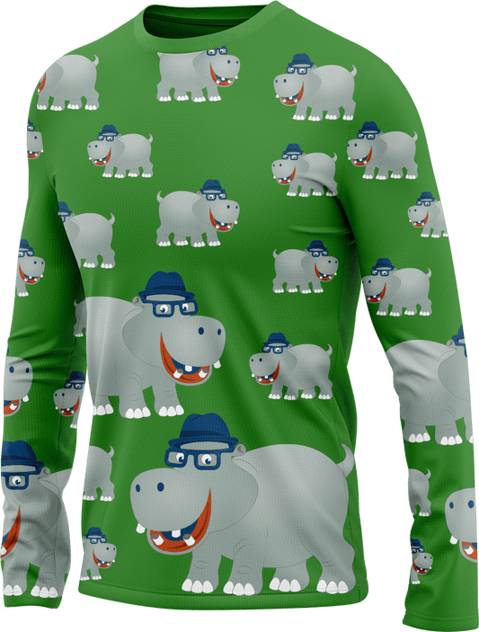 Hungry Hippo Rash Shirt Long Sleeve - fungear.com.au