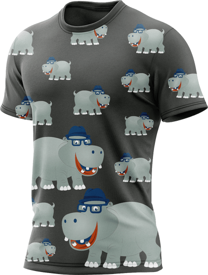 Hungry Hippo Rash Shirt Short Sleeve - fungear.com.au