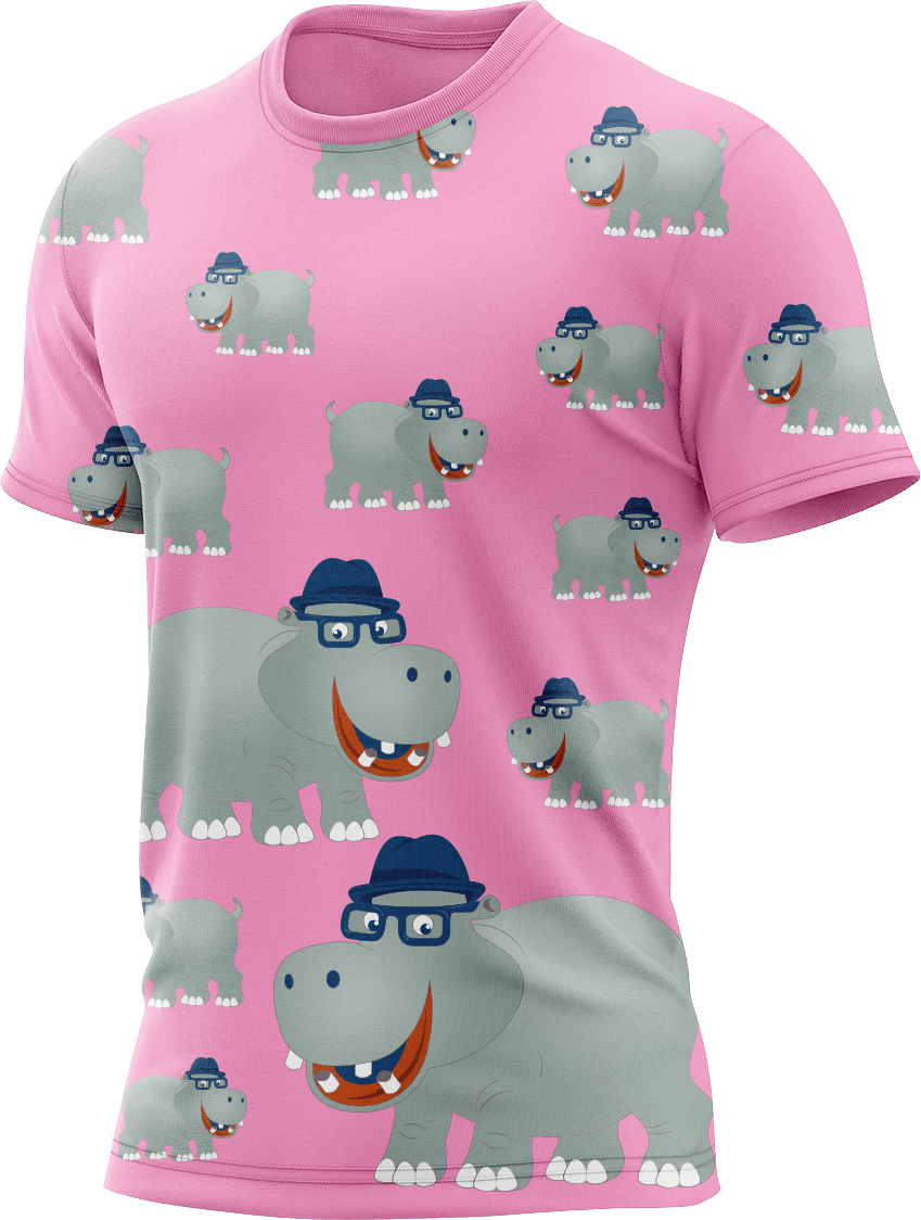 Hungry Hippo Rash Shirt Short Sleeve - fungear.com.au