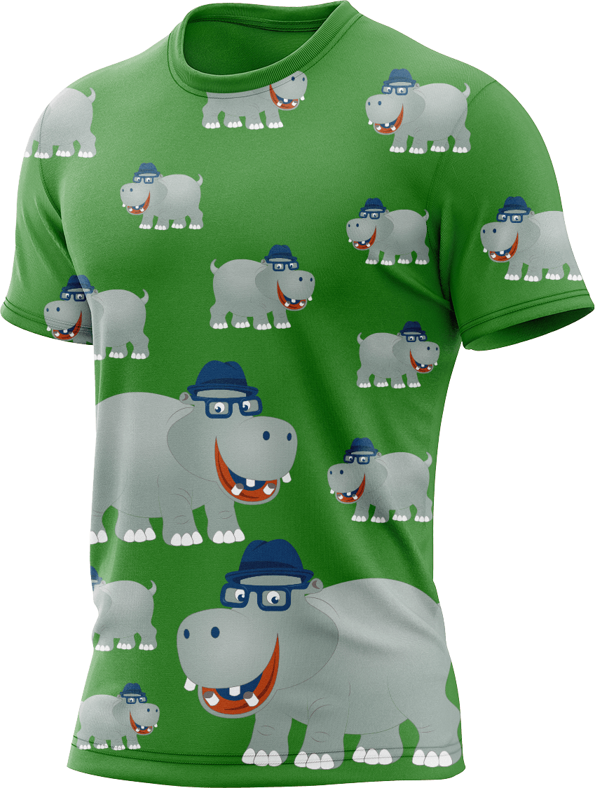 Hungry Hippo Rash Shirt Short Sleeve - fungear.com.au