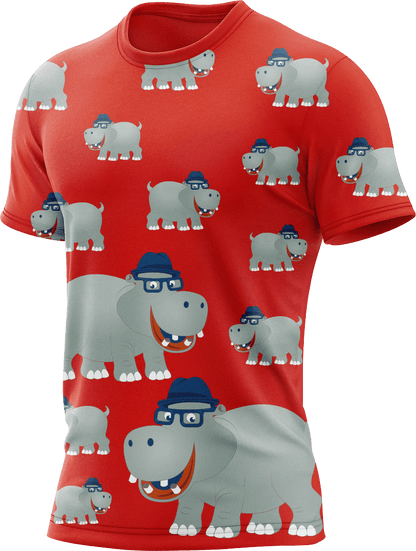 Hungry Hippo Rash Shirt Short Sleeve - fungear.com.au