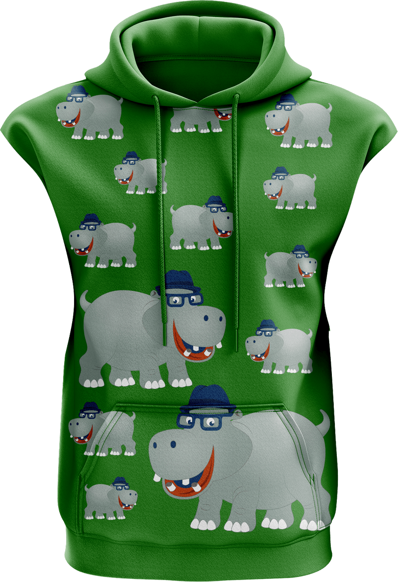 Hungry Hippo Sleeveless Hoodie