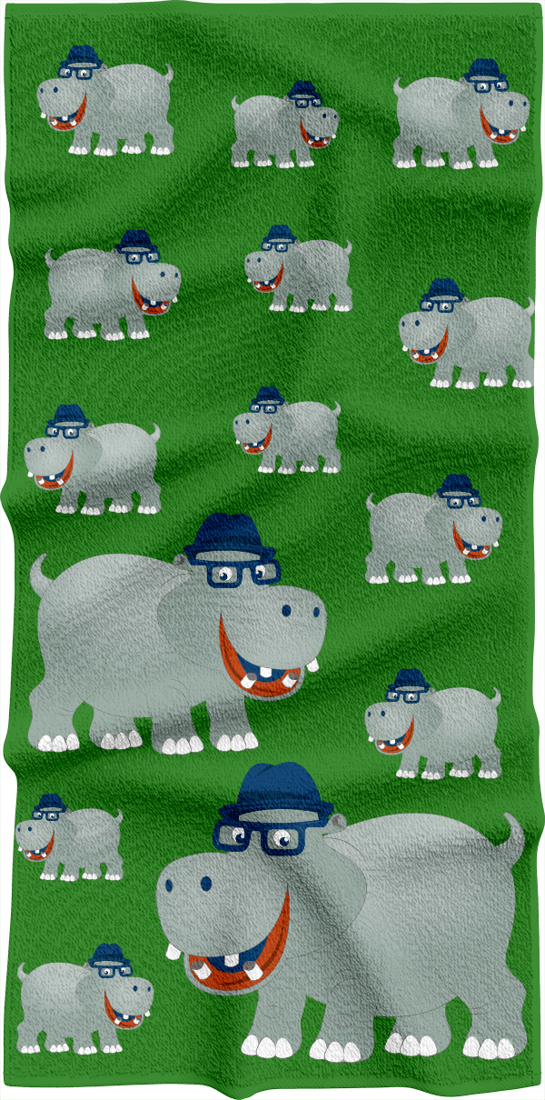 Hungry Hippo Towels