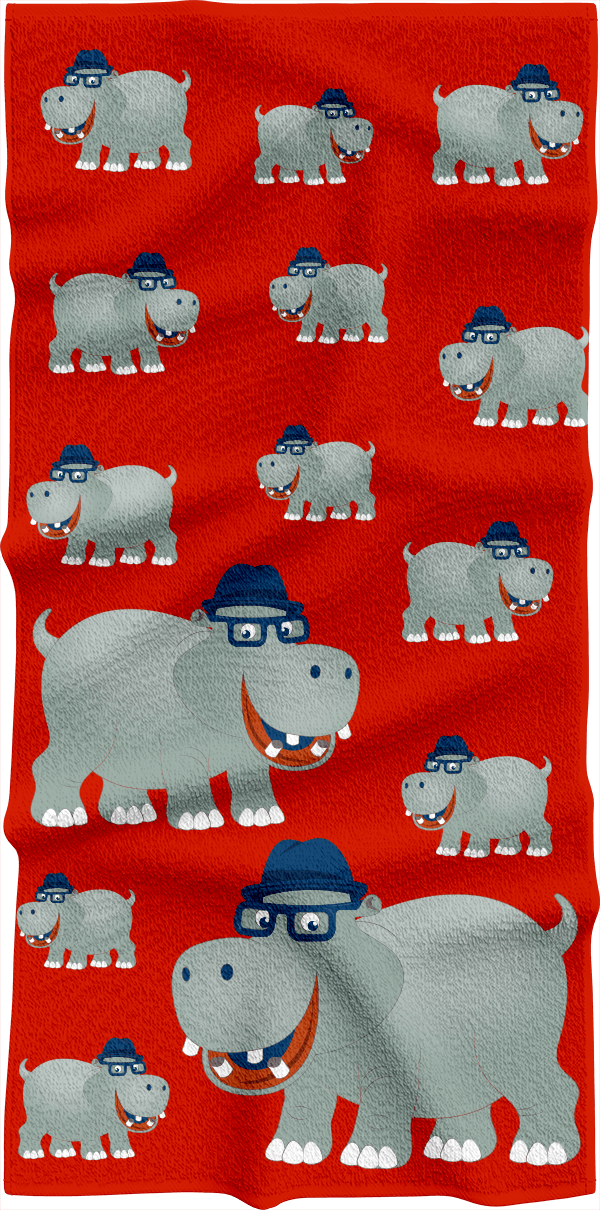 Hungry Hippo Towels - fungear.com.au