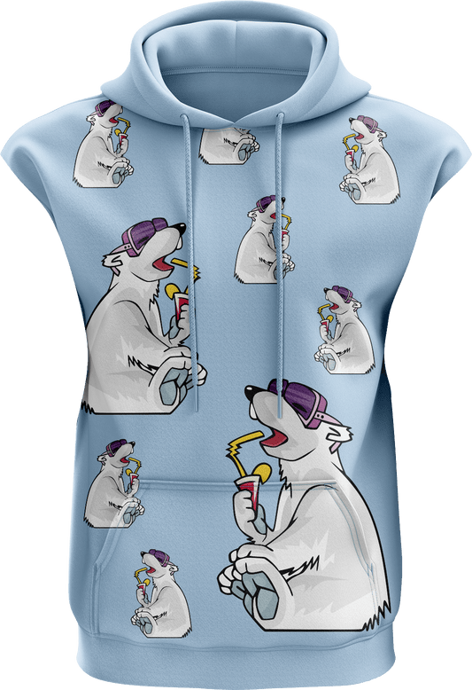 Ice Bear Full Zip Sleeveless Hoodie Jackets - fungear.com.au