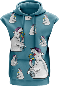 Ice Bear Full Zip Sleeveless Hoodie Jackets 3
