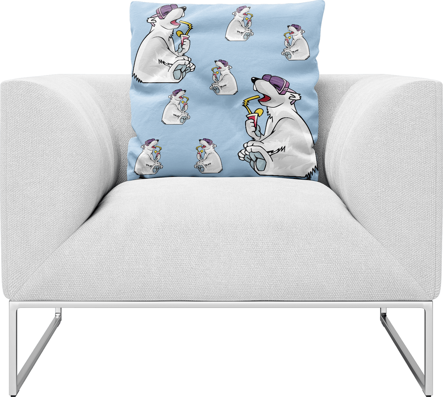 Ice Bear Pillows Cushions - fungear.com.au