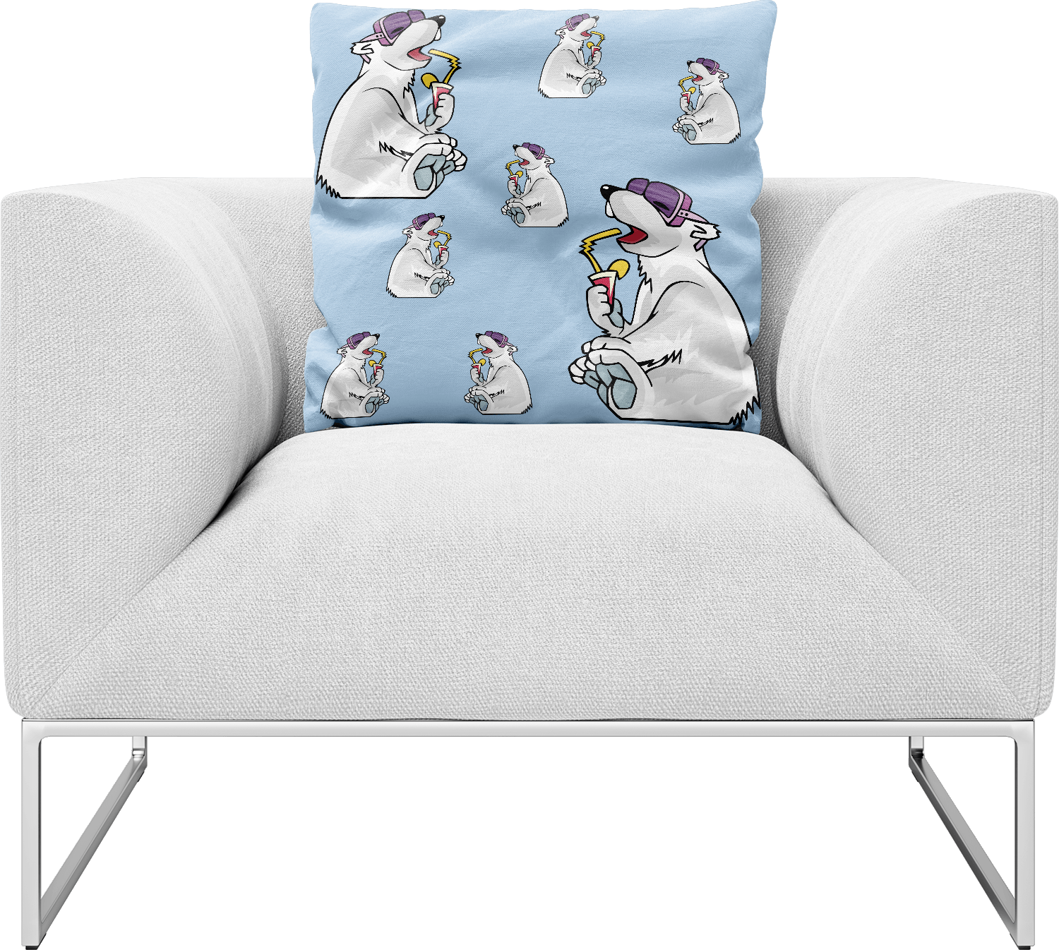 Ice Bear Pillows Cushions - fungear.com.au