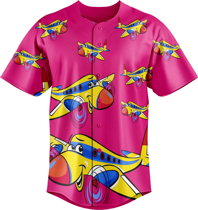 Jet Plane Baseball Jerseys